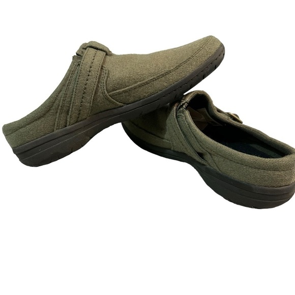 Merrell Olive Green Encore Kassie Wool Slip-on Buckle Clog - Picture 7 of 9